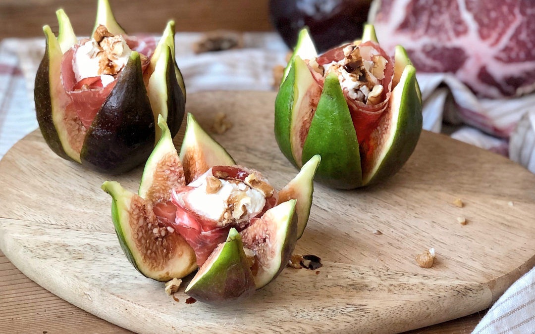 Fichi ripieni di Coppa di Parma e ricotta